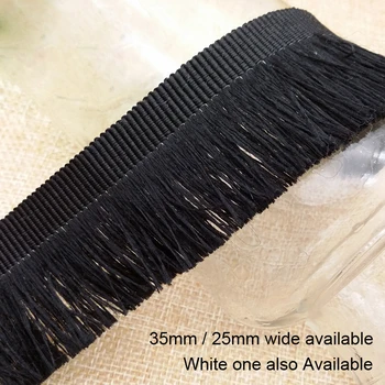

25mm 35mm wide Polyester tassel webbing ethnic style ribbon embroidery style trim accessory for bag garment home deco 2color