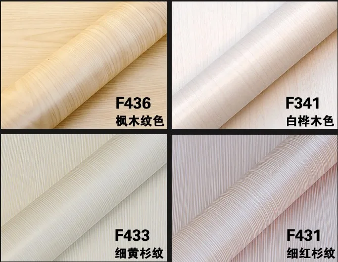 

Wood kitchen cabinet wardrobe cabinet door furniture stickers thickening waterproof wallpaper boeing film