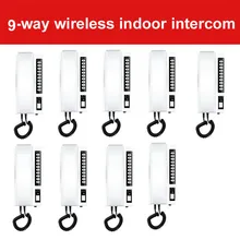 ZHUDELE Новое прибытие 2,4 ГГц цифровой беспроводной внутренний домофон/домофон для 9-way, 99 Выдвижная гарнитура 1000 метров Расстояние