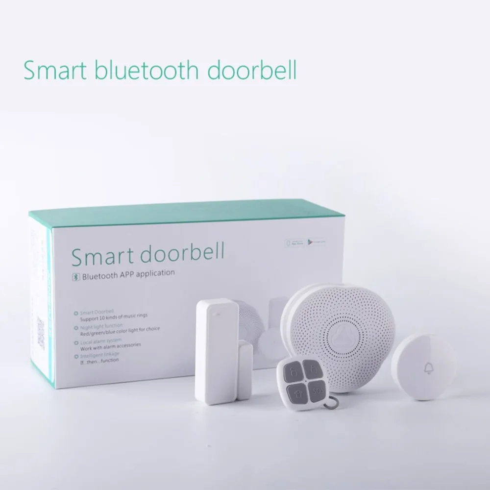 

433/868mhz GS-DML Smart Home Doorbell System Bluetooth Wireless Door bell With Night Light Support Android/IOS App Control