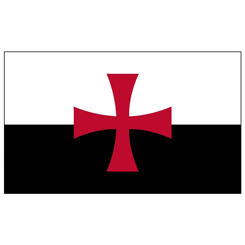

Free Shipping xvggdg Polyester Flag 3x5ft Roman Catholic Church banner Knights Templar Flag