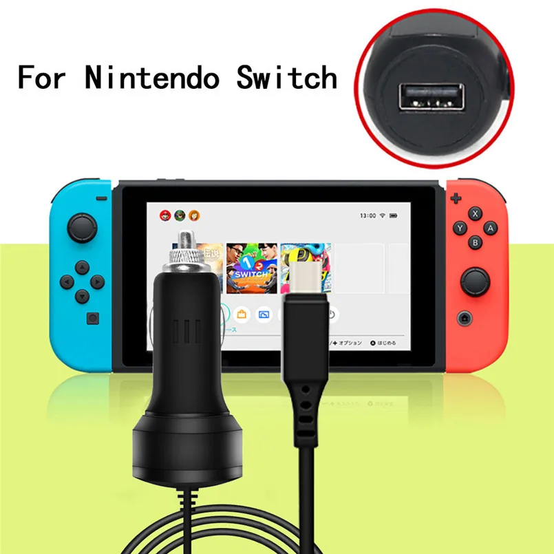 USB-C Connection Consol For Nintendo Switch Console Car Charger Adapter 8ft Fast Car Charging Cable For PSP Game Console 40MAY226