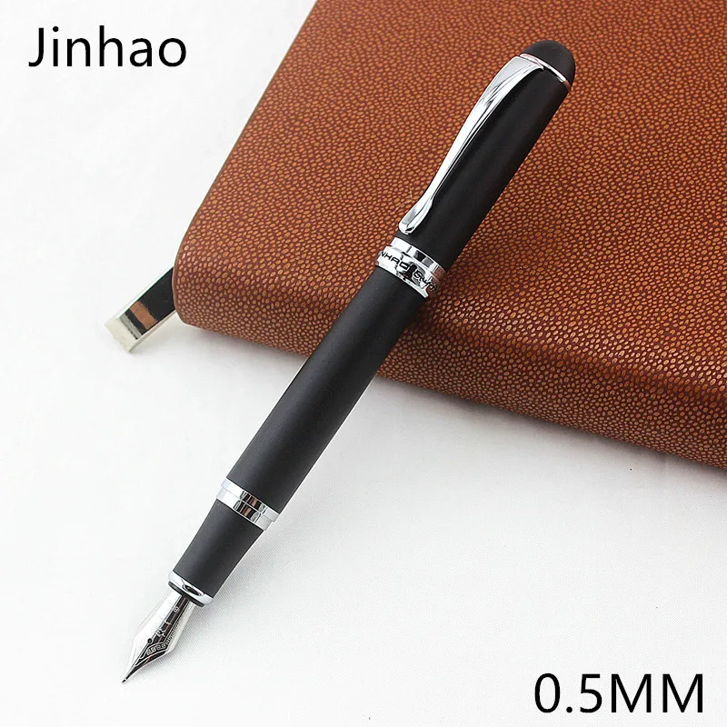 Jinhao 750 черные перьевые ручки высокого качества перьевые Роскошные чернила офисная деловая Ручка высокого класса Студенческая Подарочная перьевая ручка