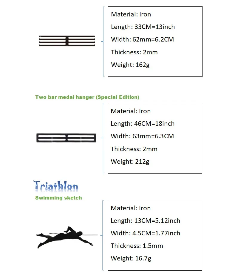 Вызов принимаются дисплей Триатлон гимнастика спортивная медаль за марафон вешалка