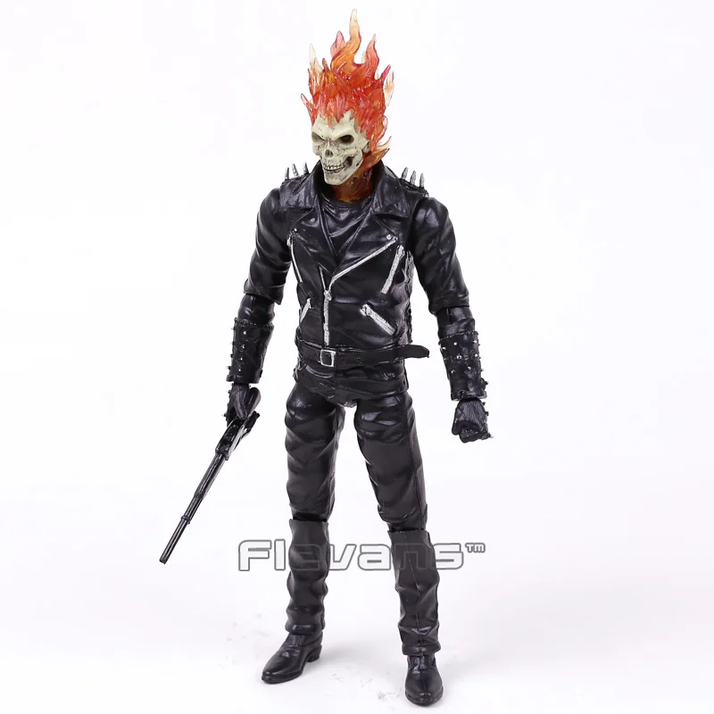 Marvel Ghost Rider Johnny Blaze ПВХ фигурка Коллекционная модель игрушки 23 см