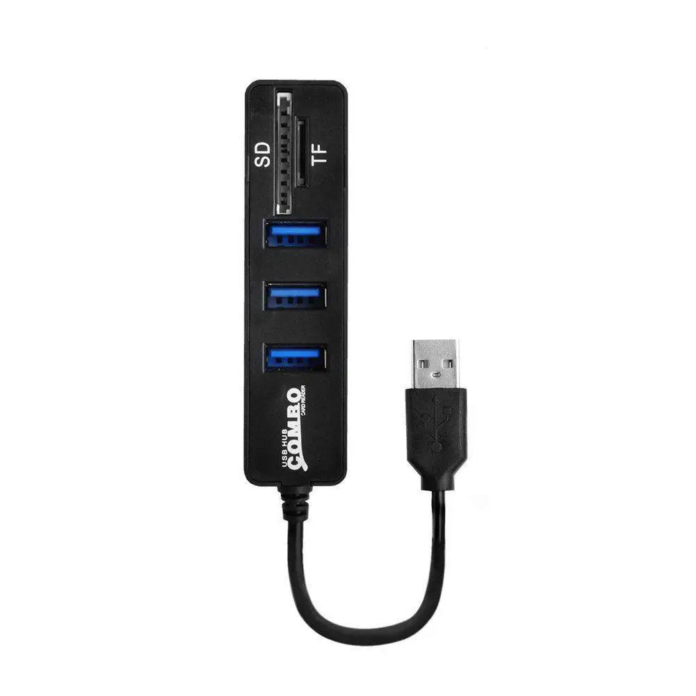 2 в 1 мини разветвитель с 3 портами USB 0 и кардридером|hub splitter|splitter hubhub usb mini |