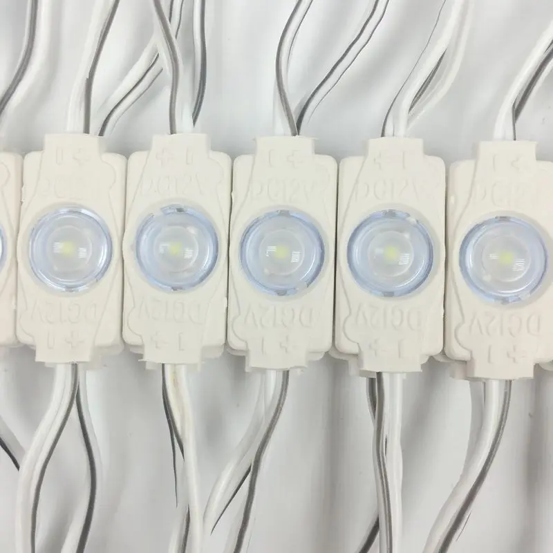 100pcs DC12V 0.5W 2835 high power slim small led module side light led lamp 1 injection len super bright outside backlight