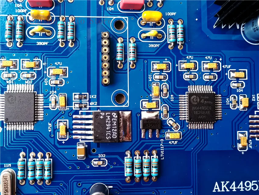 Q4 двойной AK4495 AK4495EQ AK4495SEQ параллельный аудио ЦАП с LME49710HA собранная плата