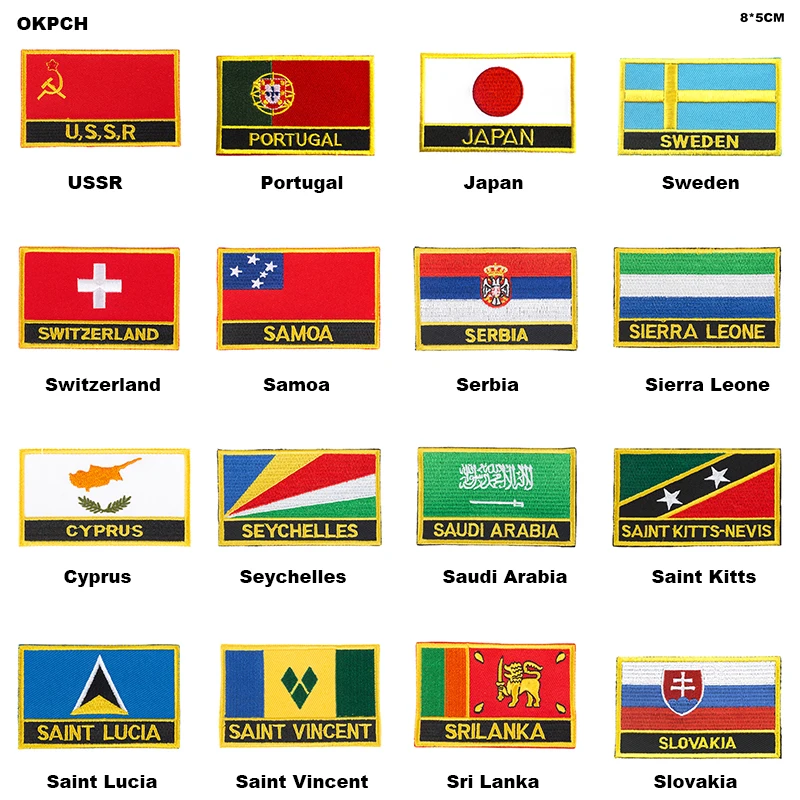 

UK United Jack Flag Patch Jacket Denim Clothing Patches Embroidery Iron on Country Flag Badge Backpack Flag Badges
