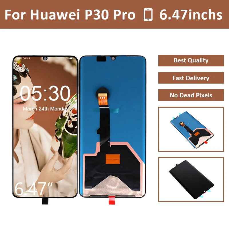 

For Huawei P30 Pro LCD Screen Display Touch Panel Digitizer For Huawei P30 Pro Display Screen LCD VOG-L04 VOG-L09 Pantalla