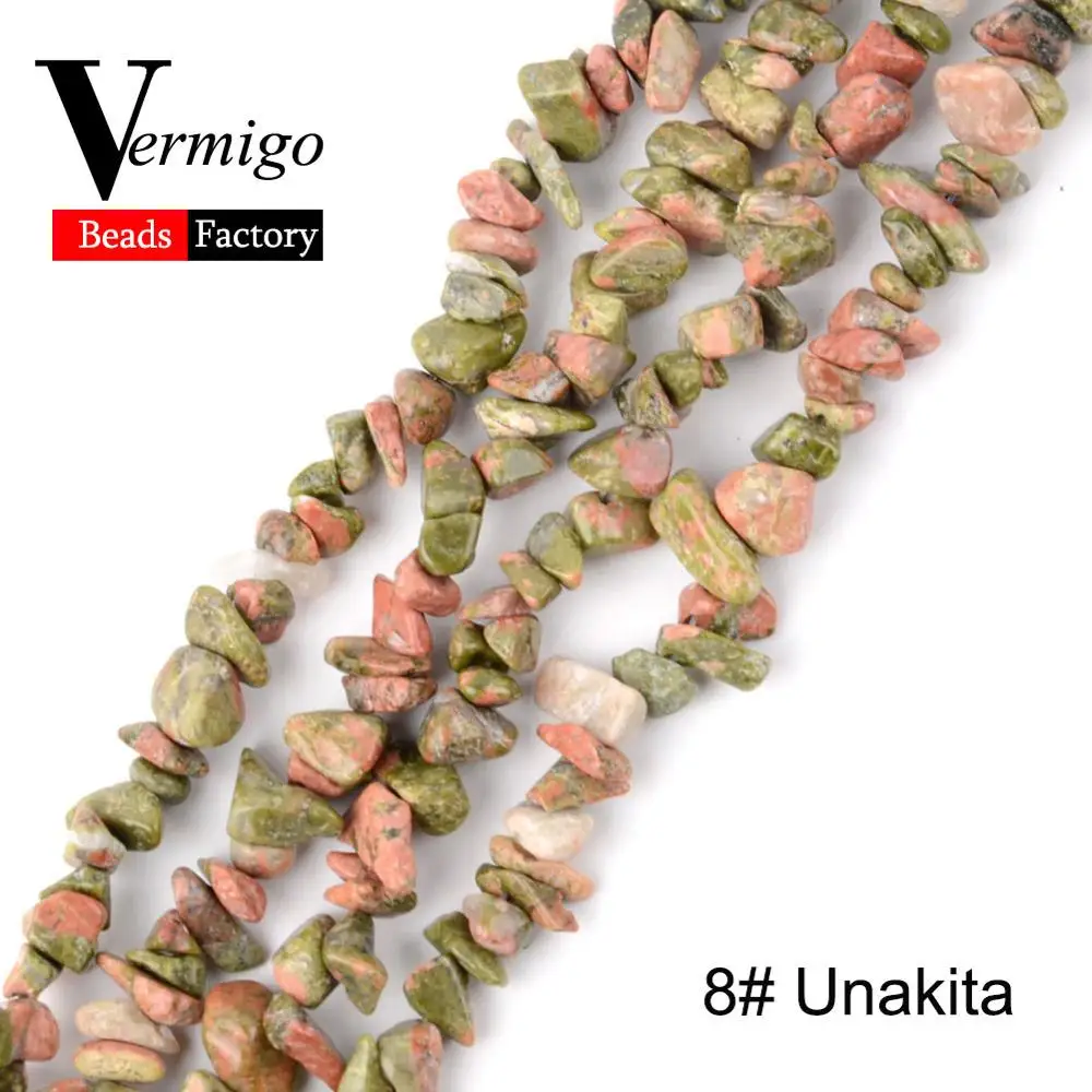 thumbnail image 1 of Cuentas de grava irregulares de forma libre, cuentas de amatista, ojo de tigre, piedra natural para hacer joyas, 3, 5, 8 y 12 mm, collar de bricolaje de 16 pulgadas, 1 of 5