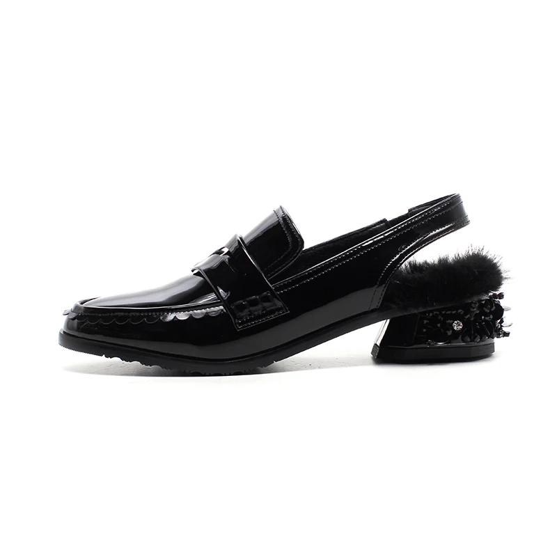 Женские туфли оксфорды на низком каблуке из натуральной кожи|british sandal|shoes genuine