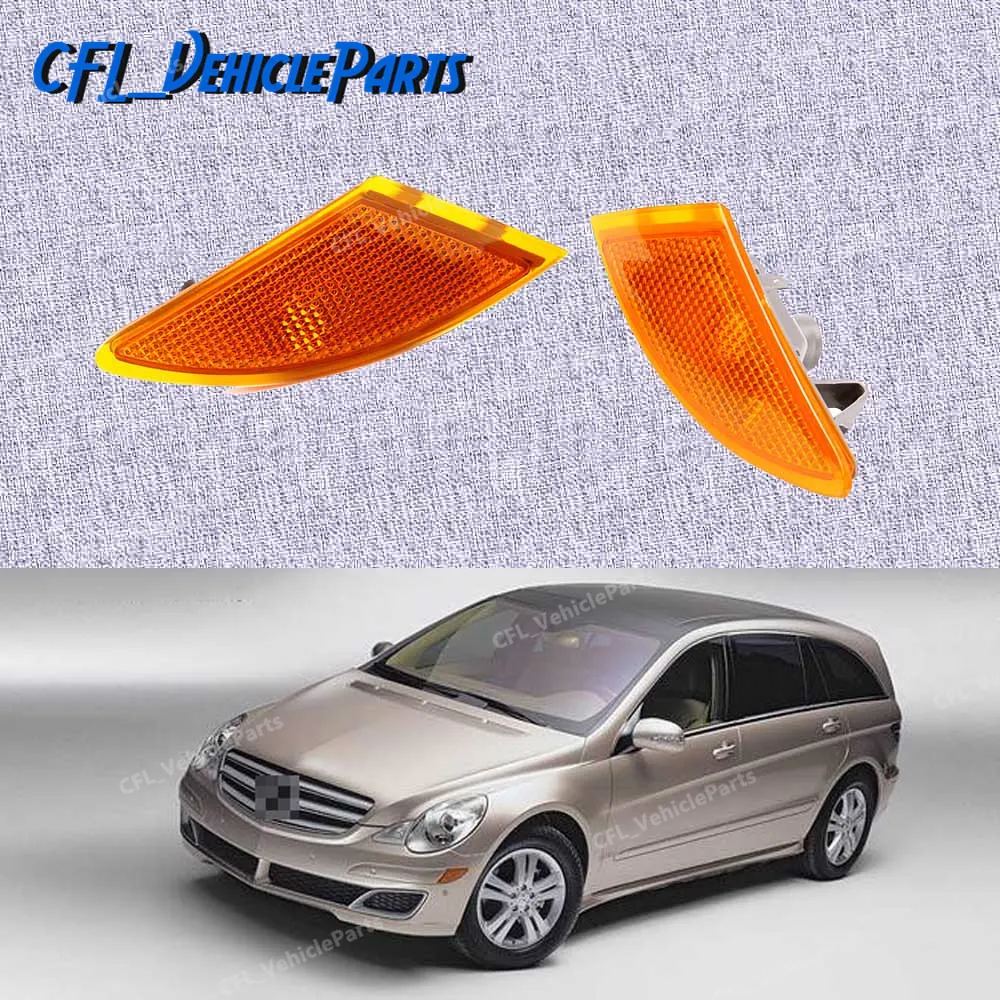 

Front Bumper Pair L R Turn Signal Indicator Light Lamp 2518200121 2518200221 For Mercedes-Benz W251 R320 R350