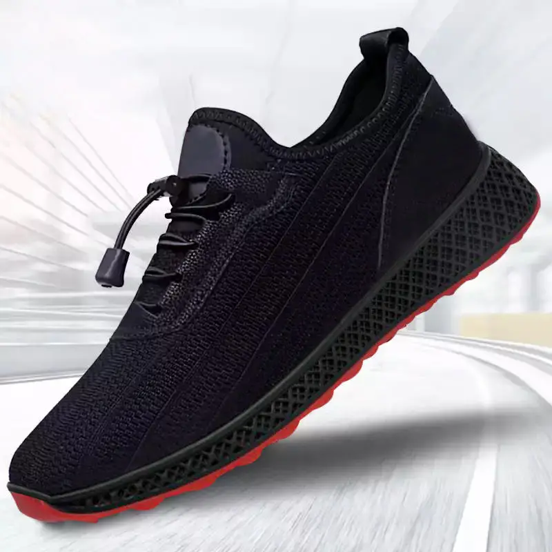 Woven Casual Red Black Shoes Men Breathable Male Shoes Tenis Masculino Flats Zapatillas Hombre Outdoor Shoes Sneakers NX48