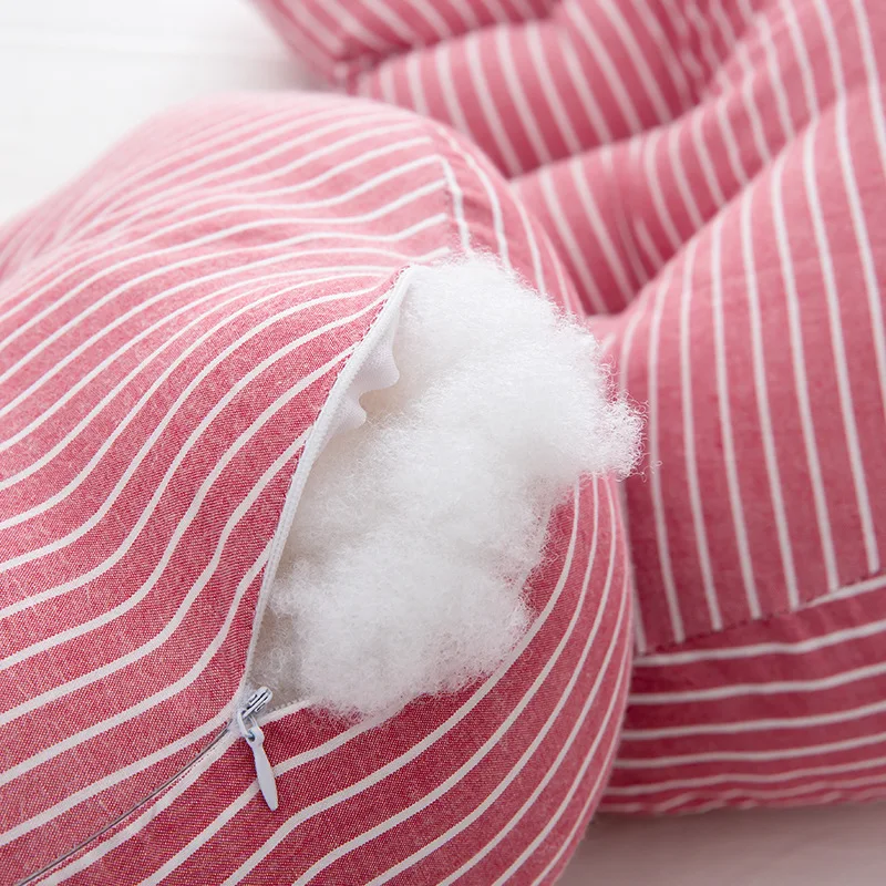 Multifunctional Cotton Maternity Pillow Pregnant U-shaped Pillow Support Waist Stomach Washed Cotton Backrest Cushion Multifunctional Cotton Maternity Pillow Pregnant U-shaped Pillow Support Waist Stomach Washed Cotton Backrest Cushion