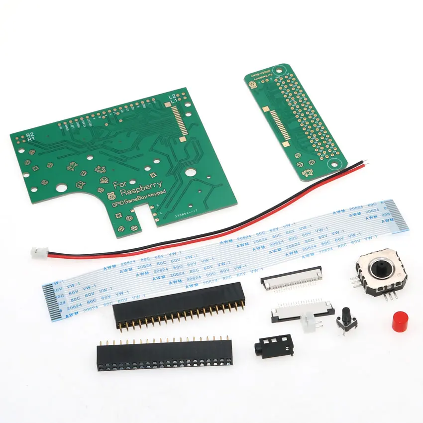 1 комплект DIY 6 кнопок печатной платы переключатель провода разъем комплект для Raspberry Pi GBZ для приставка Gameboy GB Zero DMG-001