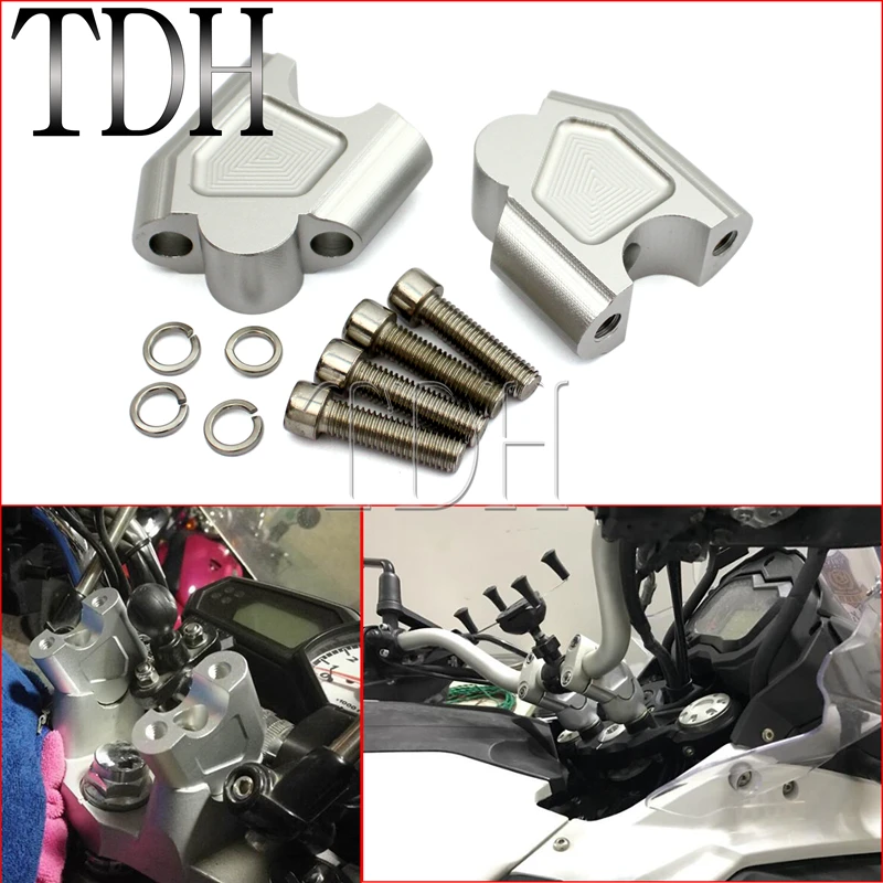 

Motorcycle 7/8" Handlebar Riser Bar Clamp Adapter 40mm Rise Bar For SUZUKI GSF 1250S SV650 SV1000 DL25 GW250 S/F 2003-2017