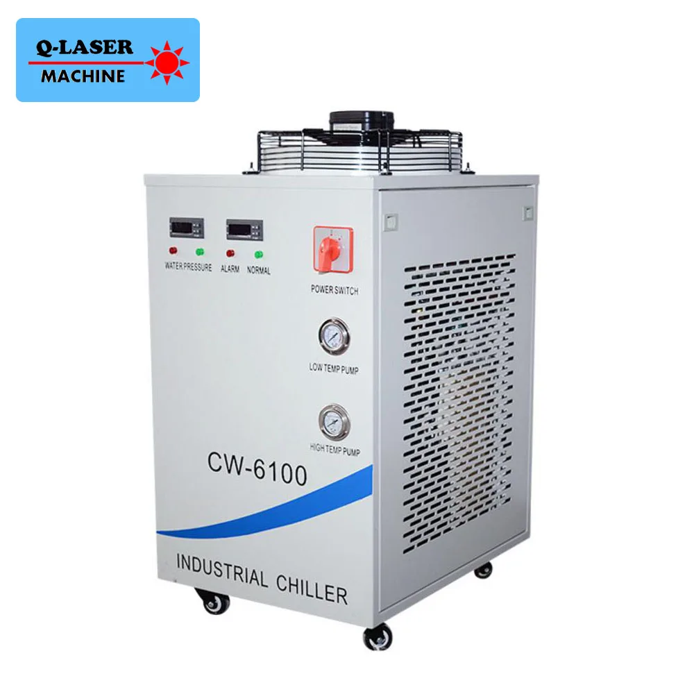 220V CW 6100AH CNC Spindle Water Chiller For Cooling Dual 200W or