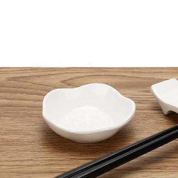 

100pcs Plum Blossom Cherry Design Kitchen Tableware Plate Food Soy Dish White Melamine Sauce Vinegar Flavor Dishs ZA6543