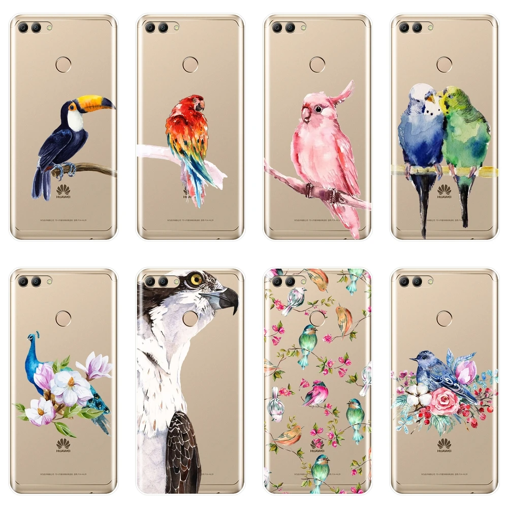 Для huawei Y5 Y6 Y7 Prime 2018 Y9 2019 чехол для телефона силиконовый мягкий с изображением орла