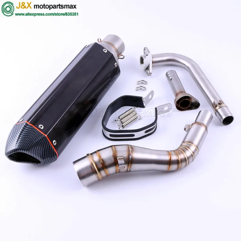 

NMAX155 Motorcycle Exhaust muffler Slip On Full System contact middle pipe + exhaust For YAMAHA NMAX 155 NMAX 125 N MAX155