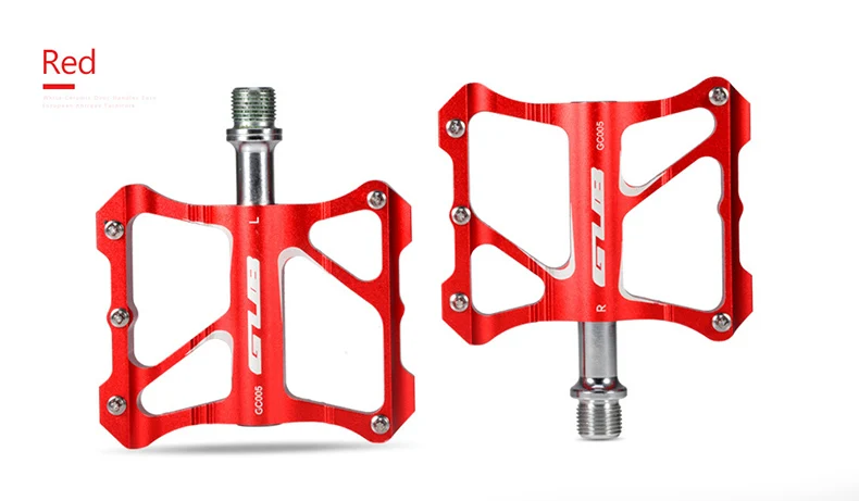 GUB алюминиевый сплав CNC MTB Горный шоссейный велосипед педали противоскользящие велосипедные педали уплотнение Du+ подшипник велосипедные педали запчасти для велосипеда