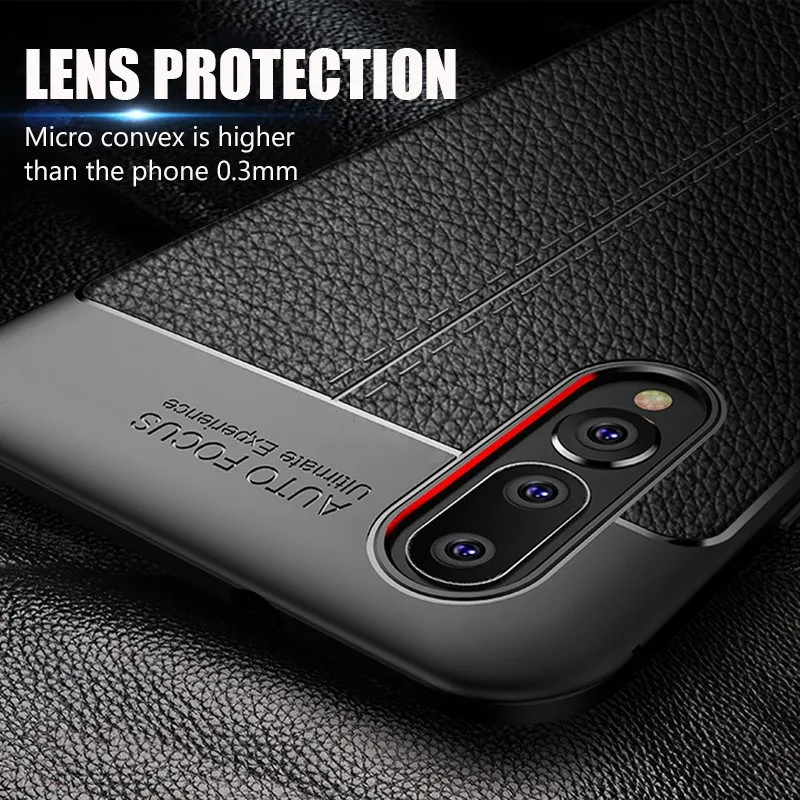 

mate20 Anti-fall 032902 nova4 Three-proof Silicone Glory V20 Transparent P30Pro Protective Cover TPU Mobile Phone Case