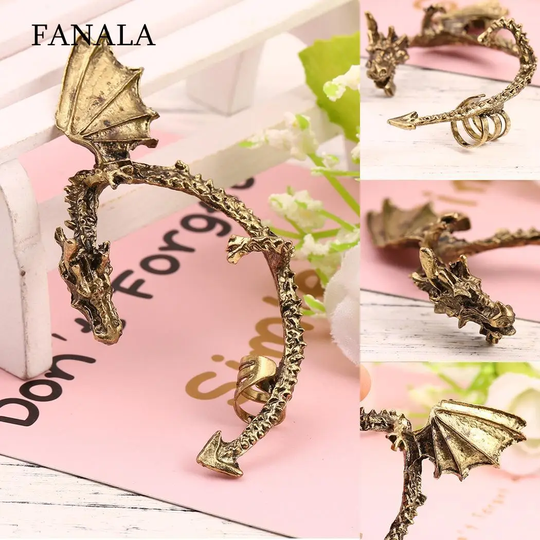 

Cuff Ear Retro No Hole Ear Clip Ear Dragon Earring Women Metal Bite Jewelry
