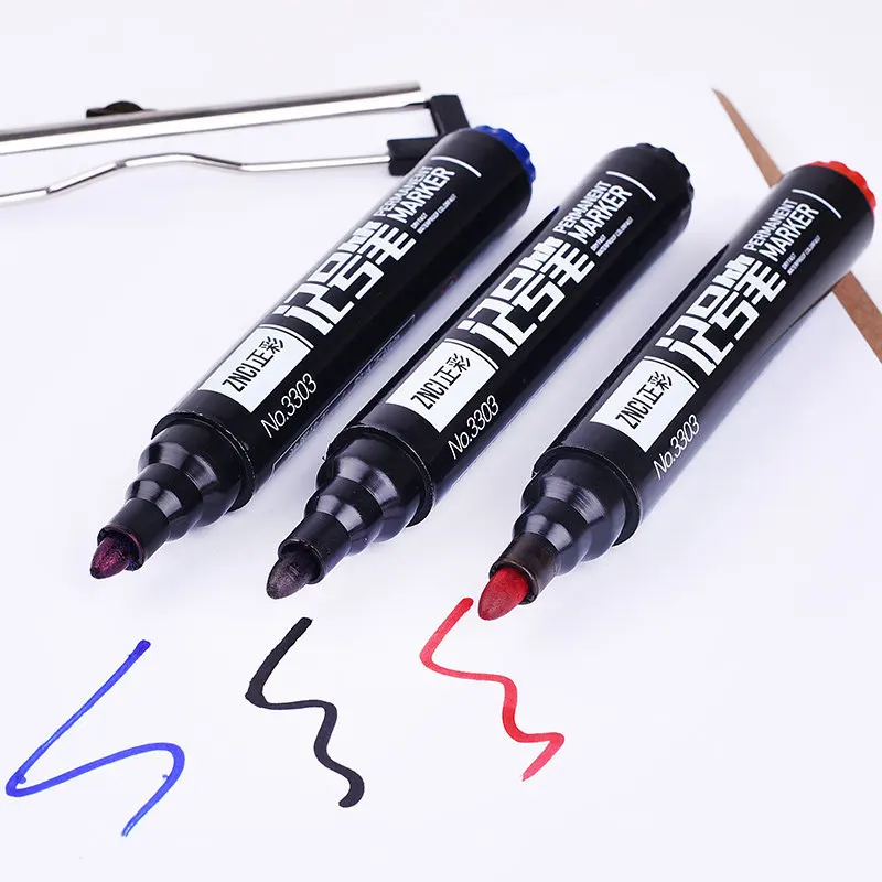 

1Pc Permanent Paint Marker Pen Oily Waterproof For Tire Tyre Tread Fabric Markers Pens Posca Graffiti Stationery Supplies