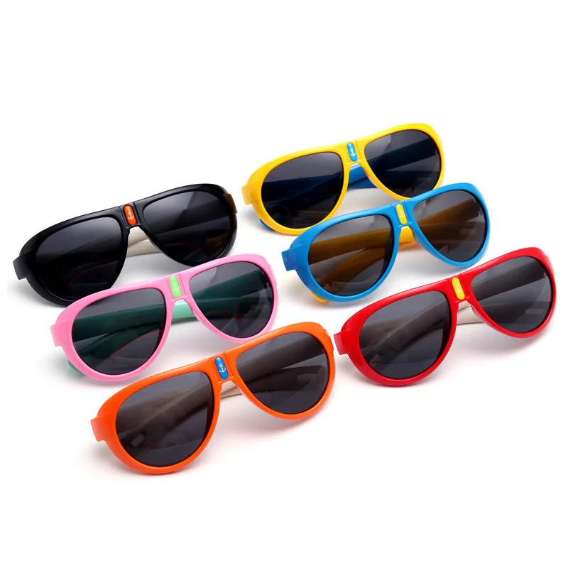 Silicone Polarized Sunglasses For Children Fashion Eyewear Kids Sun Glasses Children SunGlasses For Girls And Boys
