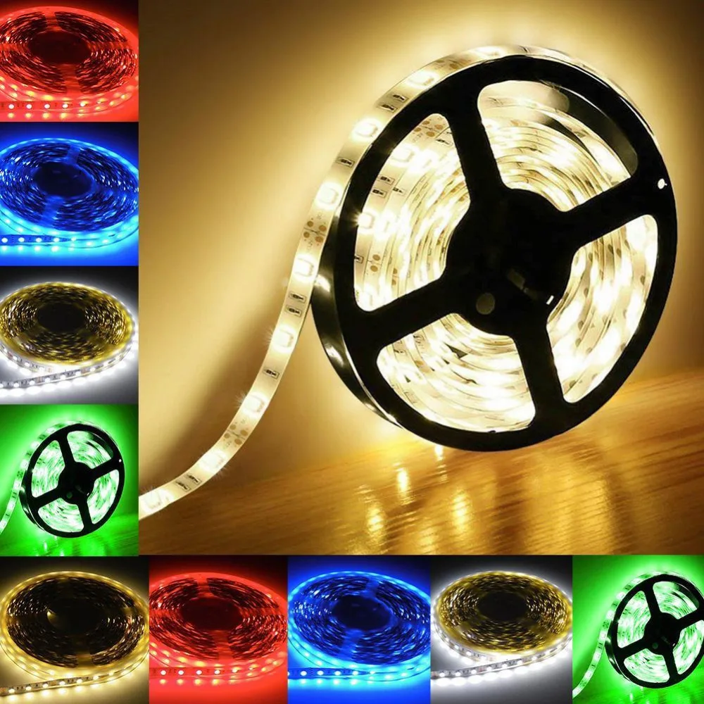 

5M Waterproof RGB LED Strip light 5050 SMD Flexible 300leds Tape Lamp DC 12V 3A Power Supply 24 / 44 keys IR Remote