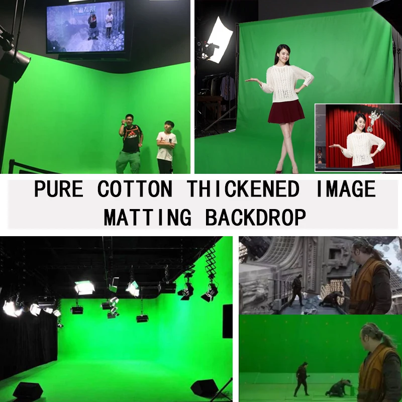 GSKAIWEN 100% хлопок муслиновый фон для фотосъемки ткань хромакей зеленый экран фото