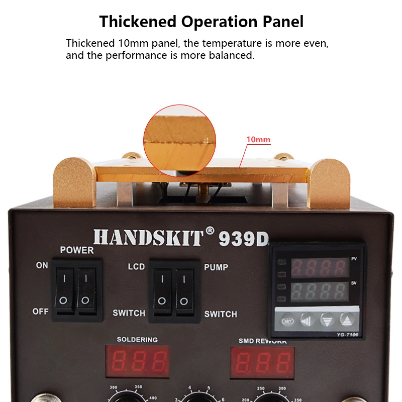 Паяльная станция Handskit SMD 3 в 1 паяльная с горячим воздухом сепаратор сенсорного