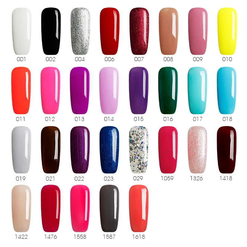 BUKAKI 29 Colors Nail Art Full Set UV Gel Kit Manicure Gel Lacquer Gel Nail Polish Semi Permanent
