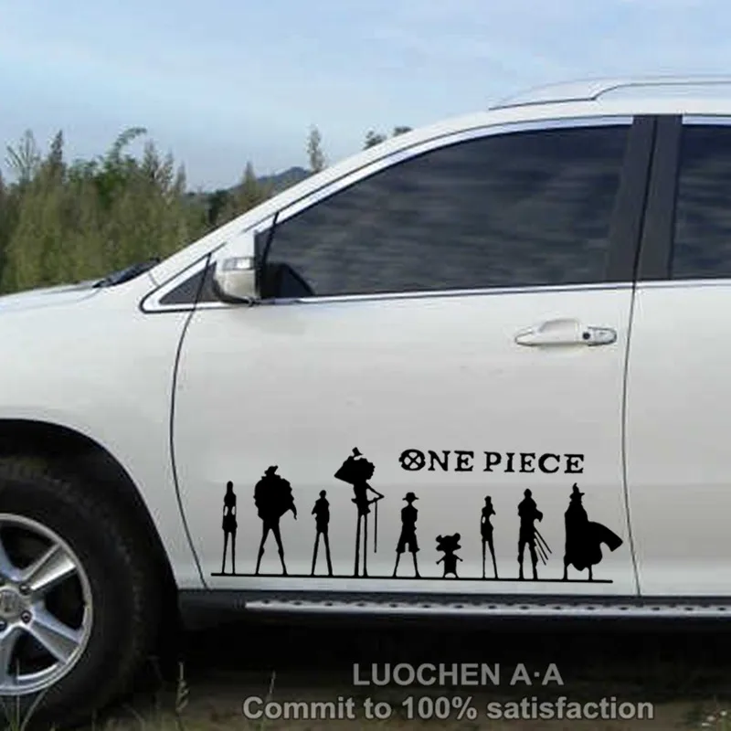 

Car Sticker ONE PIECE The straw hat pirates Cartoon Creative Decals Waterproof Auto Tuning Styling 50*16cm & 100*32cm D20