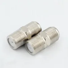 10 шт. F Женский и женский Радиочастотный адаптер прямой переходник медь