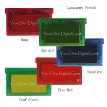 32 бит игровых картридж Консоли Карты PokemonSeries Пособия по французскому языку версия