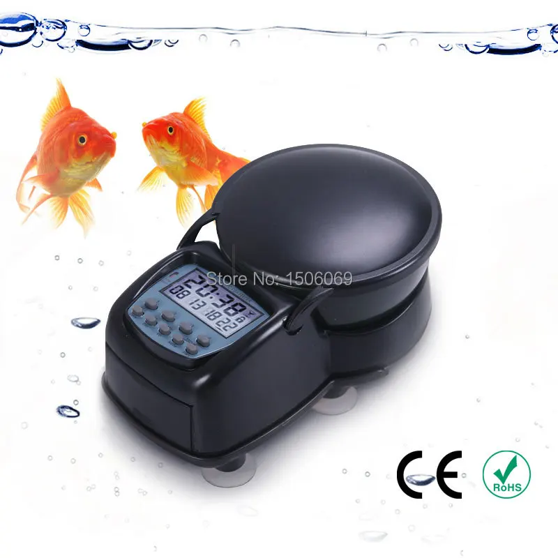 Automatic Fish Feeder With Lcd Display Pet Dry Food Portion
