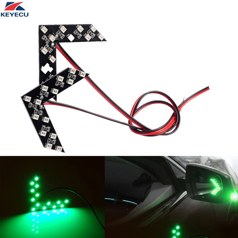 Светодиодная боковая зеркальная стрелка KEYECU 14SMD 2 шт. индикатор дополнительного