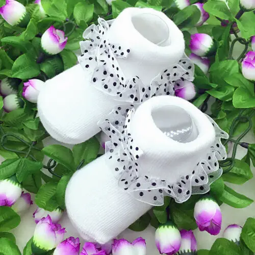 Cute Baby Girls Tutu Socks Lace Comfortable Beatiful Soft High Quality Newborn Infant Frilly Sock Cotton Short Socks