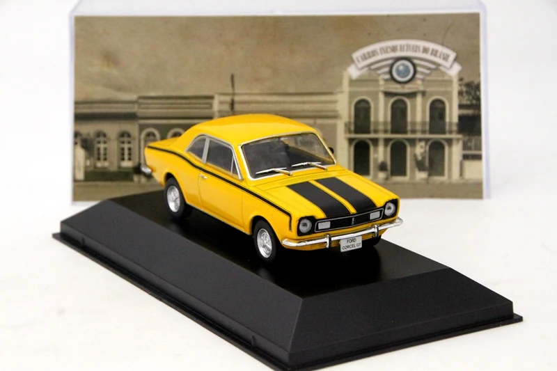 IXO Altaya 1:43 Scale Ford Corcel GT 1971 Car Diecast Toys Models Auto Limited Edition Toys Collection Yellow