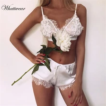 Женские пижамы, шелковые цветочные комбинезоны, Цветочная вышивка, подтяжки, пижамный комплект, атласные пижамы, сексуальная кружевная ночная рубашка, одежда для сна, домашняя одежда