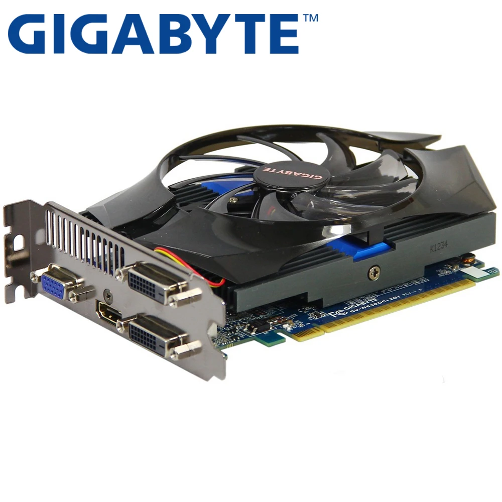 Оригинальная Видеокарта GIGABYTE GTX650 2 Гб 128 бит GDDR5, видеокарты для nVIDIA Geforce GTX 650 Hdmi Dvi, используемые карты VGA 750 TI