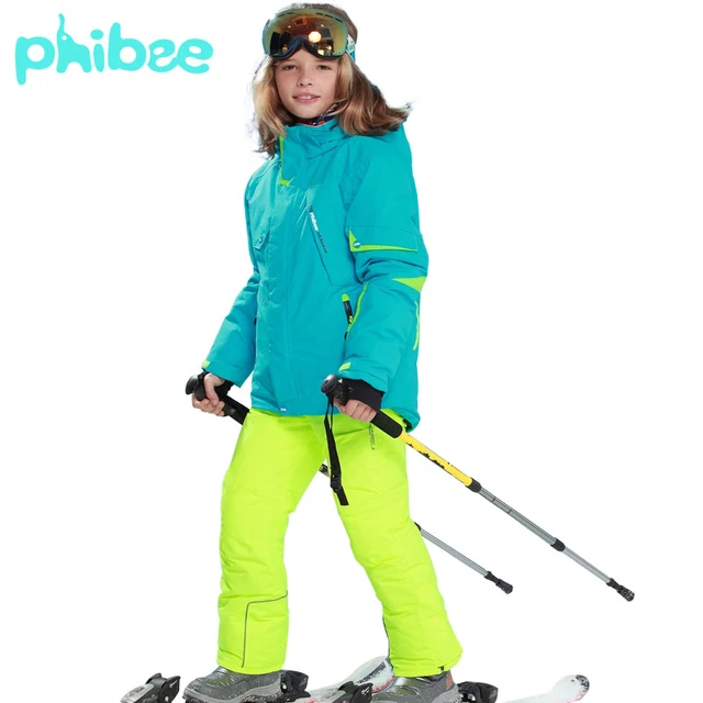 Best price at $108 Cheap new Winter Fleece Warm Ski Suit Boys Waterproof Mountain Skiing Jacket Coat + Bib Pants Children Kids Snowboard Snow Clothing