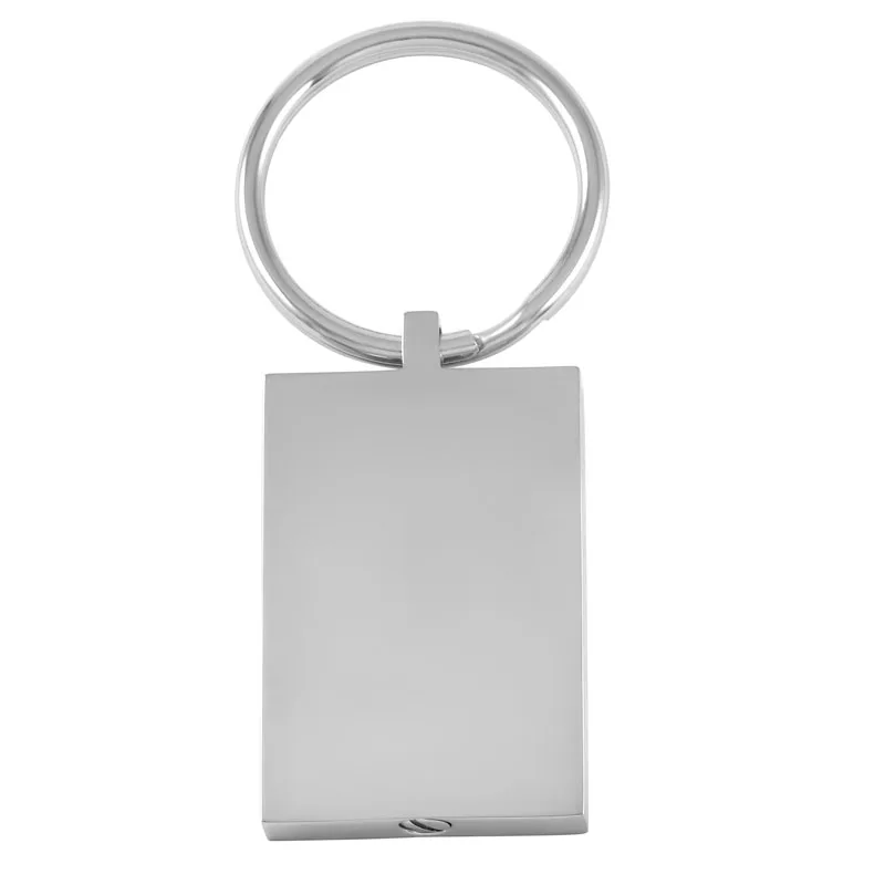 

IJK2015 Dog tag pendant rectangle charm for ashes hot selling silver blank cremation keychain stainless steel fashion jewelry