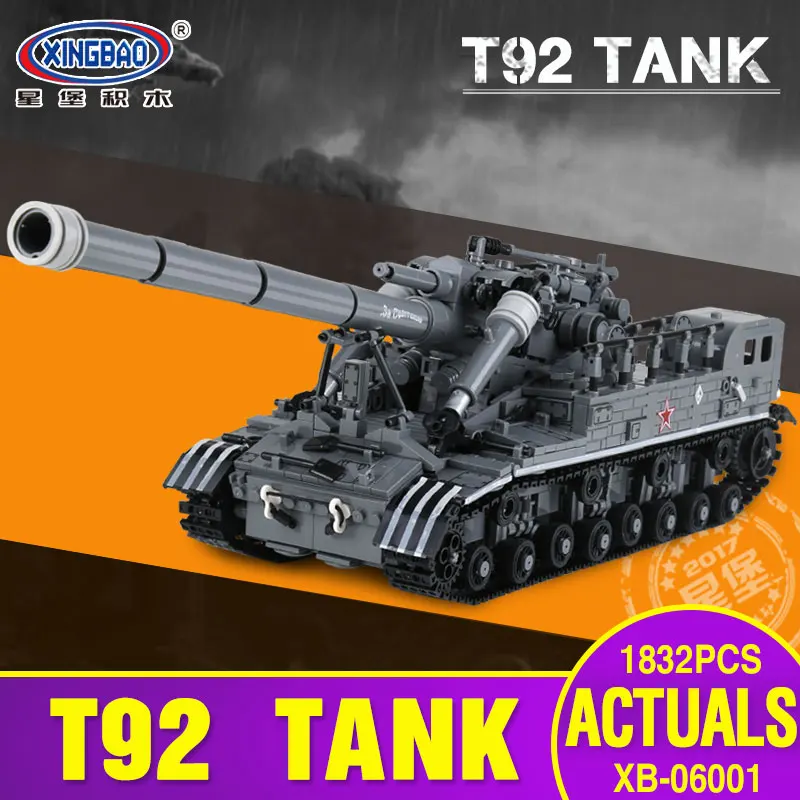 

X Models Building toy Compatible with X06001 1832Pcs T92 Blocks Toys Hobbies For Boys Girls Model Building Kits