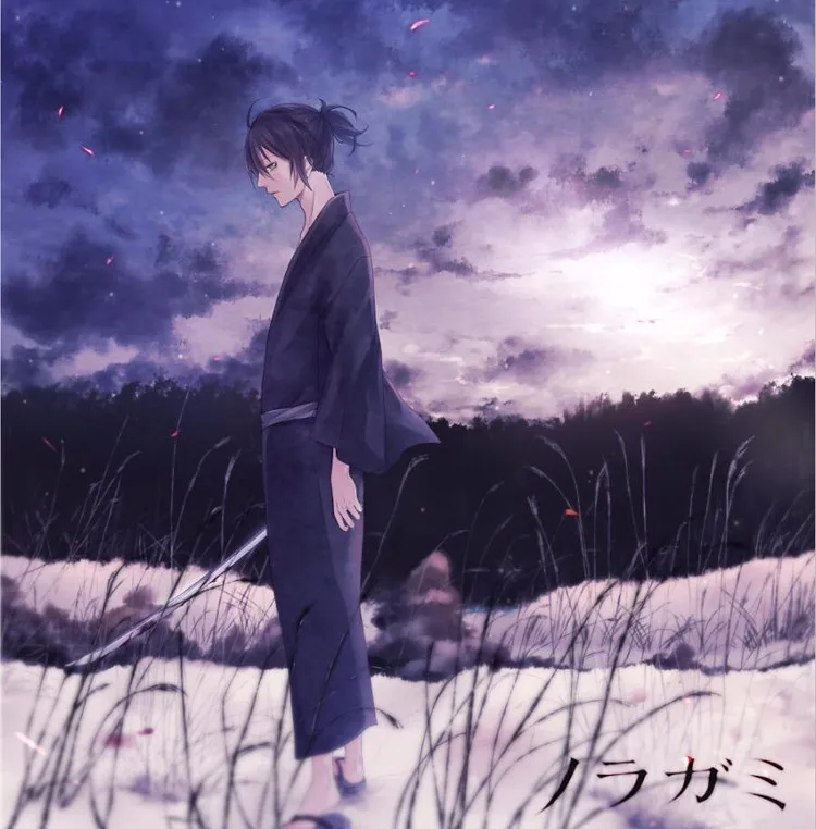 Аниме Noragami Yato Косплей Костюм Полный комплект черное кимоно юката(одежда+ пояс) вечерние платья на Хэллоуин