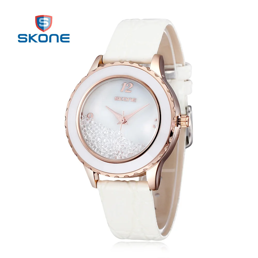

SKONE Quartz Women Watches Luxury Brand Dress Clock Brand Fashion Women Watches Ladies Watch Leather Strap Wrist Watches