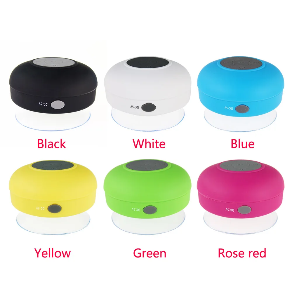 Portable Waterproof Bluetooth Mini Speaker Handsfree Wireless Shower mic loud Sound Boom Box Receive Call Music Suction | Электроника