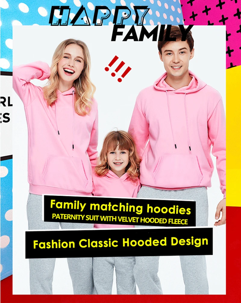 Семейные комплекты для мамы, дочки, папы и сына; бархатные толстовки с капюшоном+ штаны; Детский свитер для девочек; комплект одежды